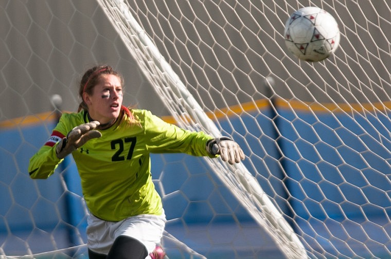 &lt;p&gt;Patrick Cote/Daily Inter Lake Wildkat goalkeeper Kira Kamrud watches a ball sail wide of the goal during the shootout at the end of Columbia Falls' win over Livingston in the Class A semifinal match Saturday afternoon at Columbia Falls High School. Saturday, Oct. 20, 2012 in Columbia Falls, Montana.&lt;/p&gt;