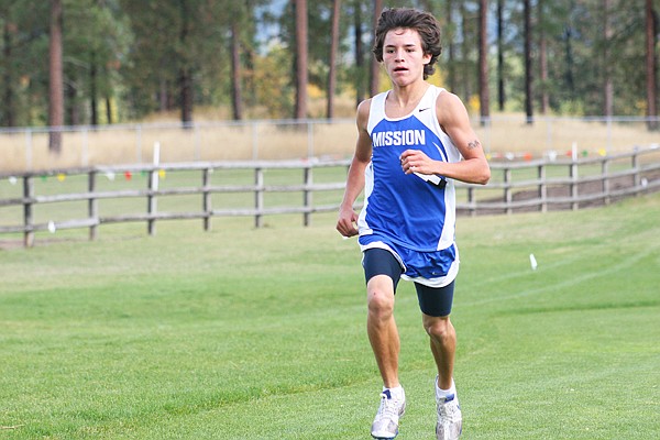 &lt;p&gt;Mission's Paden Alexander runs during the Western B Divisionals
in Pablo.&lt;/p&gt;