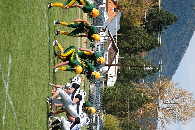 St. Regis faces off against Valier. St. Regis's second-half comeback was not enough to overcome Valier's lead.