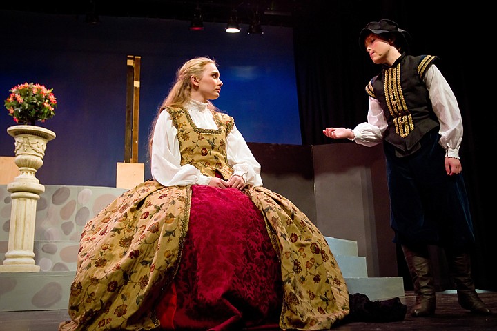 &lt;p&gt;Emily Irvin, right, plays the role of Olivia alongside Amelia Schwaab as Cesario during a dress rehearsal Monday of the Lake City High production of William Shakespeare's Twelfth Night.&lt;/p&gt;