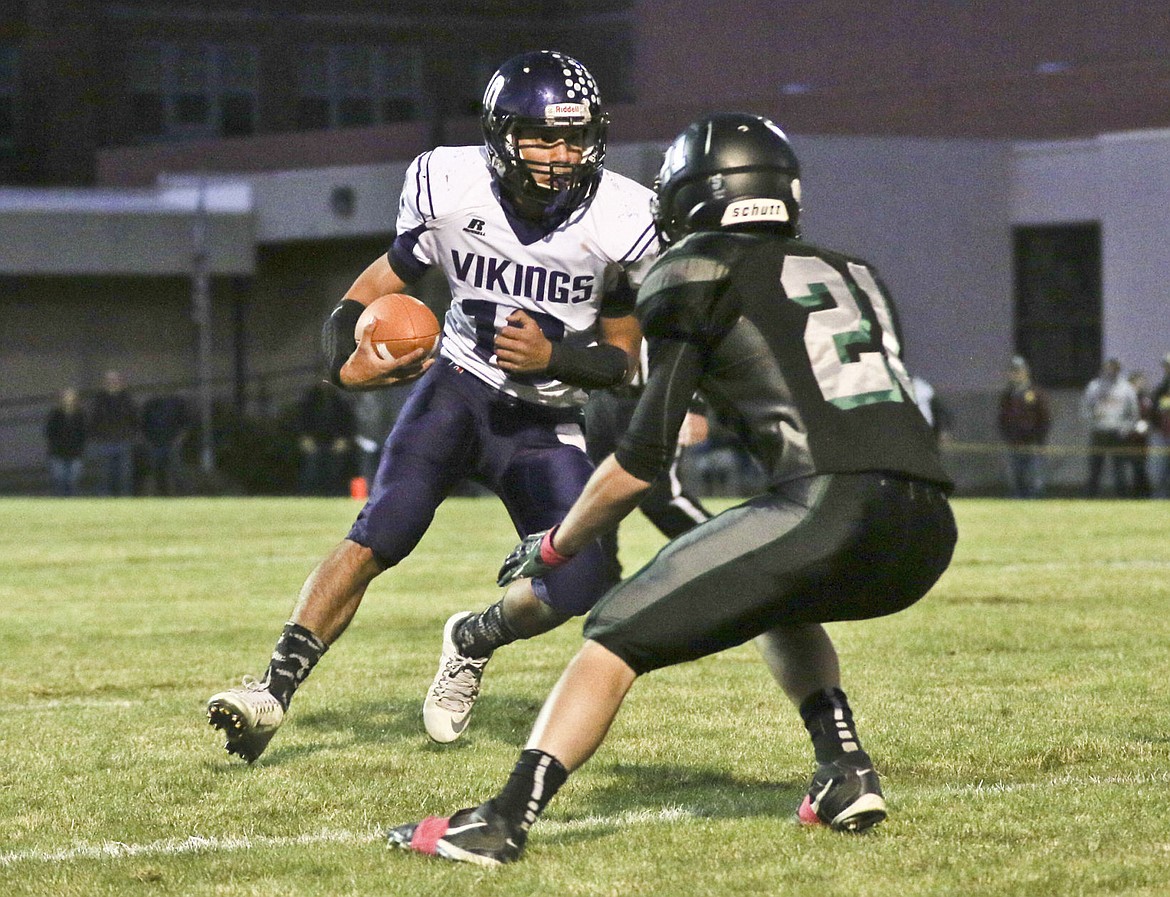 &lt;p&gt;Charlo's Trent Dennison looks to get around a Flint Creek defender on Friday night in Phillipsburg.&lt;/p&gt;