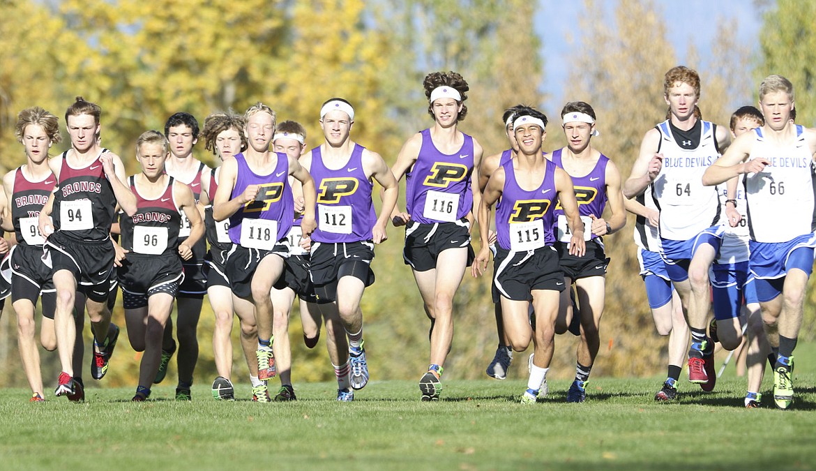 &lt;p&gt;The Polson cross country team starts the race together on Saturday.&lt;/p&gt;