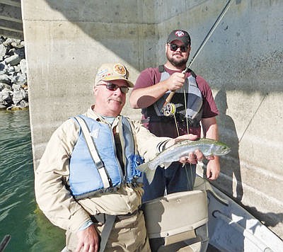 &lt;p&gt;Dave Blackburn, left, and Joe Wright fishing below Libby Dam Saturday, Oct. 17.&lt;/p&gt;