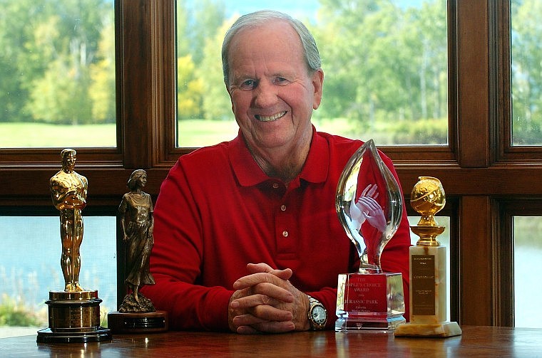 &lt;p&gt;Movie producer Jerry Molen is pictured with awards in his Bigfork home. From left are an Oscar for Best Picture for &#147;Schindler&#146;s List,&#148; a CAMIE award for &#147;The Other Side of Heaven,&#148; a People&#146;s Choice Award for &#147;Jurassic Park&#148; and a Golden Globe for &#147;Schindler&#146;s List.&#148;&lt;/p&gt;