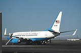 Government airplane lands in Moses Lake