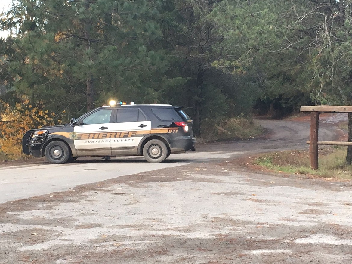 &lt;p&gt;A sheriff's office vehicle blocks the road leading into the area of Hayden Creek where a body was found Tuesday afternoon.&lt;/p&gt;