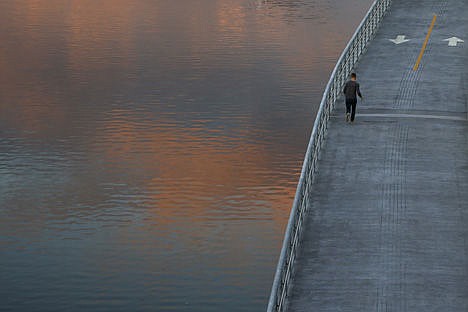 &lt;p&gt;A man jogs along the Schuylkill Banks Boardwalk, Oct. 1, in Philadelphia.&lt;/p&gt;