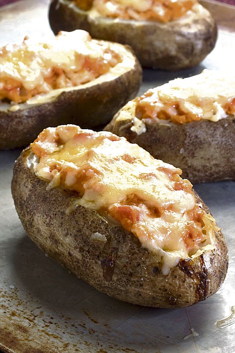 &lt;p&gt;This Sept. 26, 2010 photo shows shepherd's pie stuffed potatoes by celebrity chef Rachael Ray from her book &quot;Look + Cook.&quot; These potatoes are a complete meal in a potato.&lt;/p&gt;