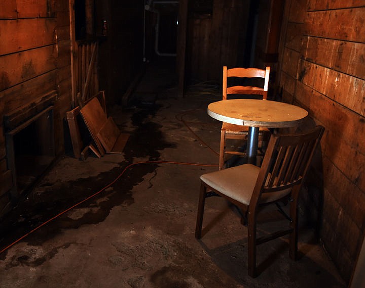 &lt;p&gt;A lonely table in the basement of the Remington Bar in Whitefish on Monday, October 24.&lt;/p&gt;