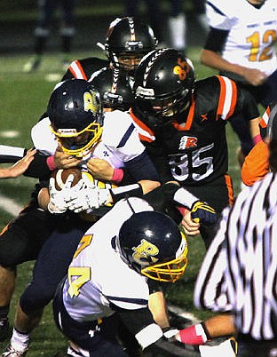 &lt;p&gt;RONAN DEFENDER Isaiah &lt;strong&gt;ArrowTopKnot&lt;/strong&gt; and his Chiefs' teammates attempt to wrap up &lt;strong&gt;Deer Lodge RB John Bannon&lt;/strong&gt; in an Oct. 14 game with Deer Lodge at Ronan High School. The Chiefs will face Columbus High School Saturday at Columbus High School.&lt;/p&gt;