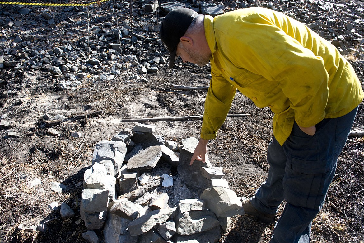 &lt;p&gt;Devlin LaFrombois shows how unburned napkins mean the campers thought the fire was out.&#160;&lt;/p&gt;