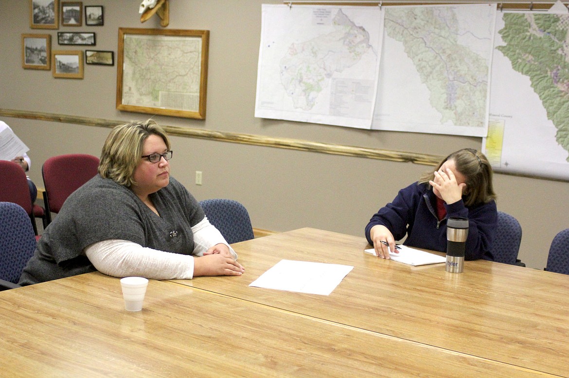 &lt;p&gt;&lt;strong&gt;Charlee Thompson and Staci Hayes discussed the benefits of having a HR director and safety specialist with the county commissioners during their weekly meeting.&lt;/strong&gt;&lt;/p&gt;