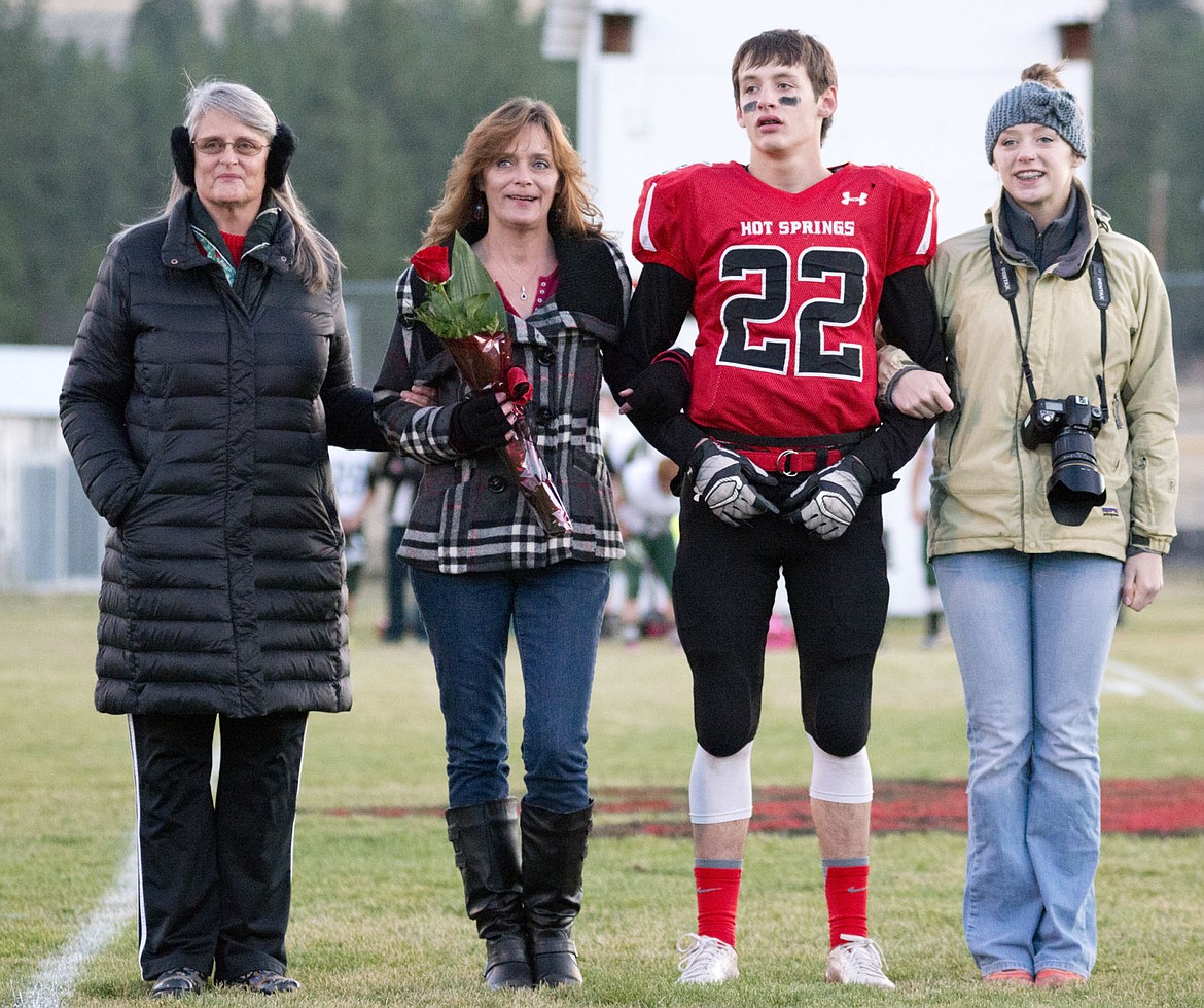 &lt;p&gt;Zach Osborne stands with his family during Senior Night.&#160;&lt;/p&gt;
