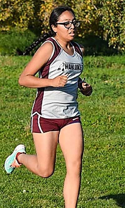 Wahluke&#146;s Jessica Arellano runs to first place in last week&#146;s cross country meet with Granger, LaSalle and Highland.