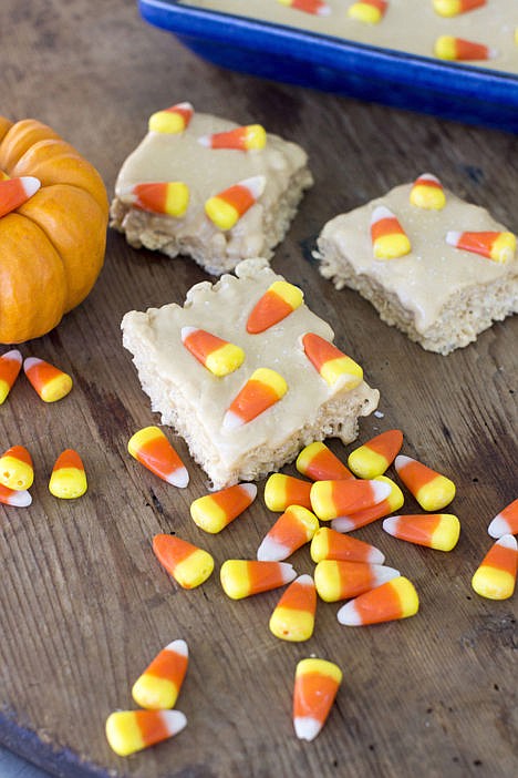 &lt;p&gt;Rice Krispies Treats with bourbon caramel glaze.&#160;&lt;/p&gt;