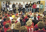 High School freshman visit Muldown, discuss healthy living