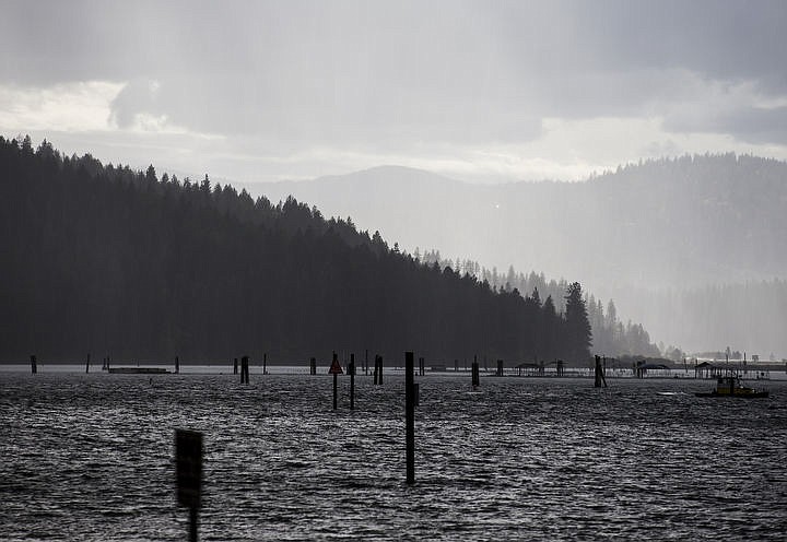 &lt;p&gt;Stormy weather rolls into Cougar Bay late Friday afternoon on Oct. 14, 2016. A series of weather systems with gusty winds will come through the region late Saturday afternoon and remain overnight and through the weekend.&lt;/p&gt;