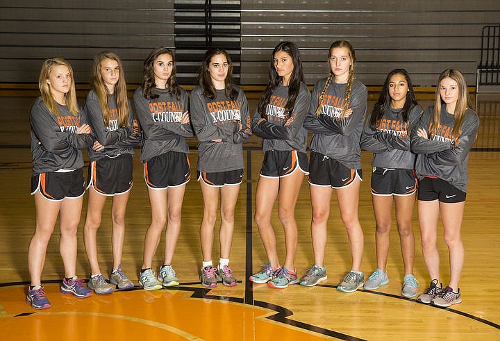 &lt;p&gt;The Post Falls High School girls cross country team will race this Saturday at the Portneuf Wellness Complex in Pocatello for the 5A state cross country team trophy. Pictured from left are Hailey Sessions, Mikayla Butler, Bailey Shanahan, Sydney Shanahan, Ida Mae Brooks, Myrisa Laufenberg, Arayah Brown, and Jazzmin Kernodle.&lt;/p&gt;