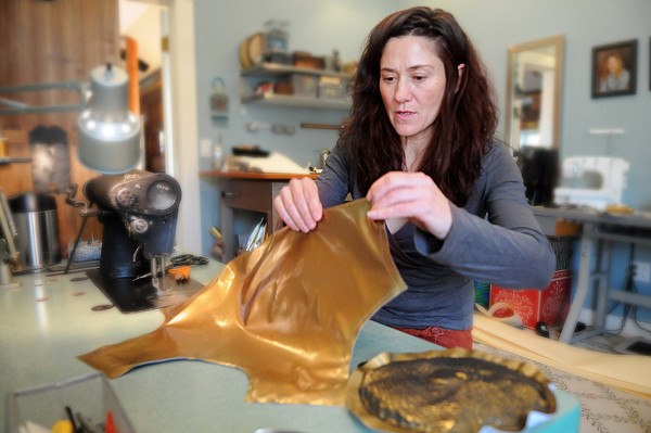 &lt;p&gt;Gretchen Apgar works on a &#147;Star Wars&#148; C-3PO costume she is
making for one of her two daughters on Tuesday afternoon at her
home in Kalispell. The Apgars will have their annual haunted house
for the fifth year on Monday night. Last year they gave out 1,200
candy bars.&lt;/p&gt;