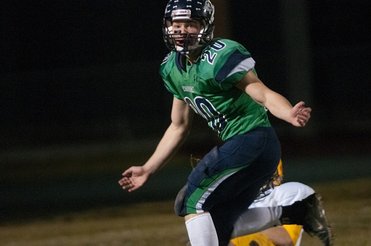 &lt;p&gt;Patrick Cote/Daily Inter Lake Glacier junior Evan Epperly (20) looks to the referee for a pass interference flag Friday night during Glacier's playoff victory over Helena Capital at Legends Stadium. Friday, Nov. 2, 2012 in Kalispell, Montana.&lt;/p&gt;