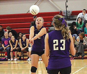 &lt;p class=&quot;p1&quot;&gt;Laura Reich focuses on delivering a perfect pass in Charlo&#146;s sweep over the Eagles Friday.&lt;/p&gt;