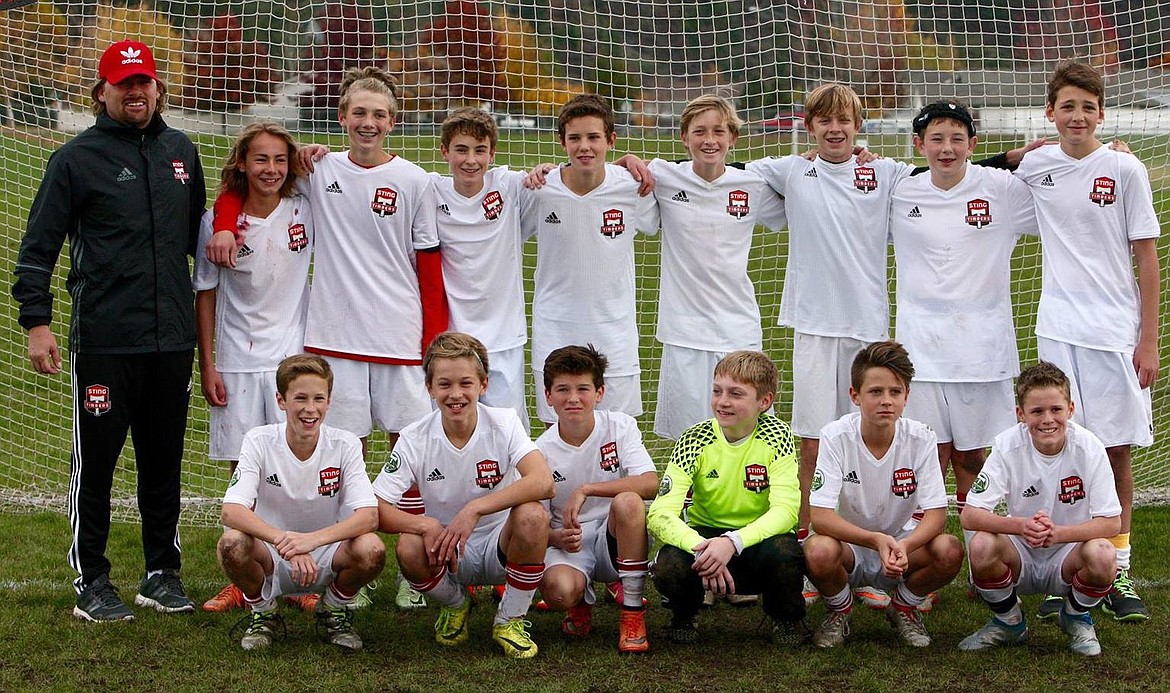 &lt;p&gt;Courtesy photo&lt;/p&gt;&lt;p&gt;The Coeur d'Alene Sting Timbers 03 boys Red beat the IEYSA Breakers 3-2 on Oct. 26 at Canfield Middle School. Cooper Proctor scored a hat trick for the Sting. On Saturday, the Sting Timbers lost 3-0 to LWPFC. The Sting ended its fall season 7-2-1. In the front row from left are Michael Schlotthauer, Chris Swider, Tanner Blakely, Tyler Allred, Miles Jones and Walker Jump; and back row from left, coach Julio Morales, Jaeger Rau, Cooper Proctor, Ronan Malaghan, Quinn Clovis, Jack Pinto, Kyler Haynes, Owen Smith and Connor Norris.&lt;/p&gt;