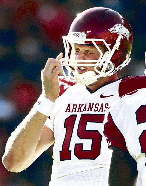 &lt;p&gt;In this file photo taken Oct. 16, 2010, Arkansas quarterback Ryan Mallett (15) reacts after being injured on a pass attempt in the first half of an NCAA college football game against Auburn, in Auburn, Ala., Saturday, Oct. 16, 2010. Coach Bobby Petrino said Mallett suffered a concussion in the first half. Athletes of all ages who are suspected of suffering a concussion should be evaluated by a specialist before they return to sports, a major doctors group said Monday, Nov. 1, 2010, in the latest sign of concern over potential lasting damage from head injuries.&lt;/p&gt;