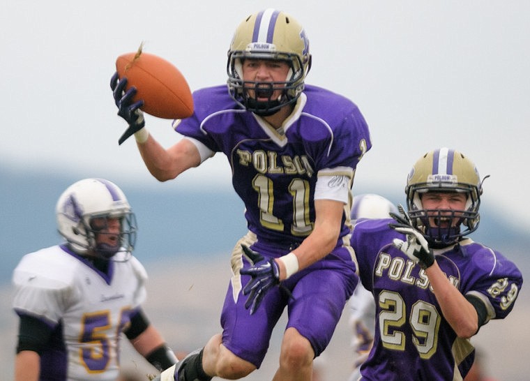 &lt;p&gt;&#160;Jared Gallatin (11) comes up with a fumble recovery Saturday afternoon during Polson's victory over Laurel.&lt;/p&gt;