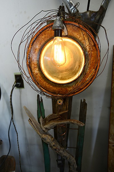 <p>Detail of a lamp by Sean Guerrero.</p>