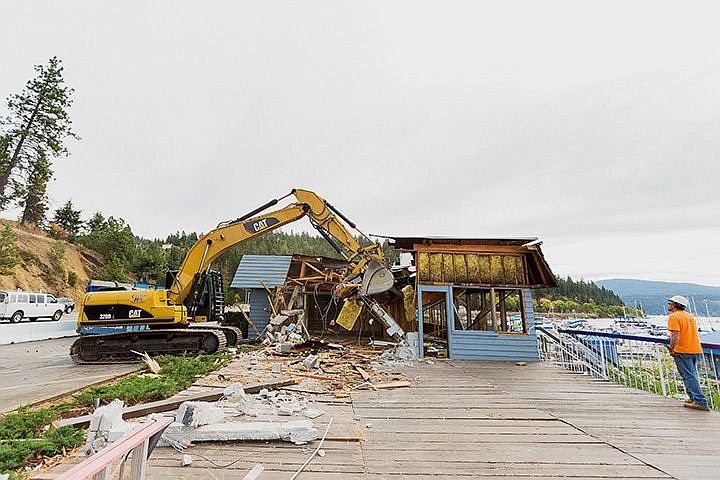 &lt;p&gt;SHAWN GUST/Press&lt;/p&gt;&lt;p&gt;Crews with Cannon Hill Industries work on the demolition of the former Beachouse Restaurant Wednesday near Silver Beach in Coeur d&#146;Alene. The restaurant, that operated as the Beachouse for more than two decades, was once a motel and was purchased by the Hagadone Corporation from the former Matelich Marine Company in the late 1980s.&lt;/p&gt;