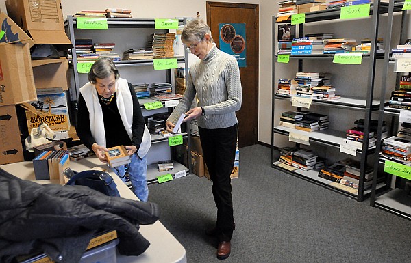 &lt;p&gt;From left, Gail Long of Kalispell and Linda Harris of Whitefish, sorting books in advance of the annual book sale on Thursday, October 31, in Kalispell. (Brenda Ahearn/Daily Inter Lake)&lt;/p&gt;