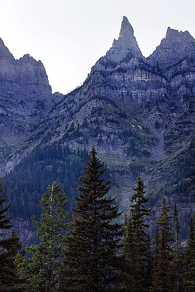 &lt;p&gt;Photos courtesy of Jake Bramante. If you take the boat tour from
Waterton and pay attention to the tour guides, they'll point out
the Citadel Peaks. These unique spires line the end of a ridge
named Porcupine Ridge. You get to stare at these peaks if you take
off west towards Kintla and Bowman Lakes or if you head south
towards Kootenai Lake. This was where I snapped the photo as I was
heading over to climb up to Porcupine Lookout. More information of
Bramante's project is available online at www.hike734.com&lt;/p&gt;