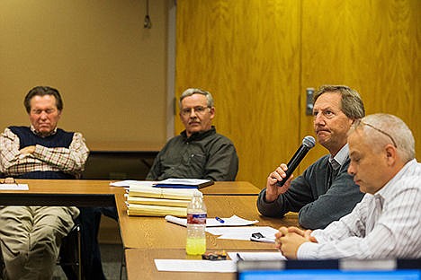 &lt;p&gt;Kootenai County Commissioner Dan Green gathers his thoughts before answering a question from the airport advisory committee Tuesday during a public meeting regarding the recent termination of the Coeur d&#146;Alene Airport&#146;s manager of 20 years last week.&lt;/p&gt;