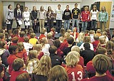 High School freshman visit Muldown, discuss healthy living