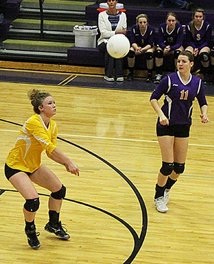 &lt;p&gt;Lady Pirate Lebaro Libby Clay digging one out in the victory over Stevensville on Thursday.&lt;/p&gt;