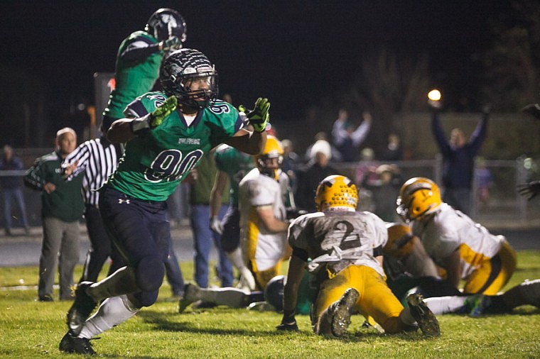 &lt;p&gt;Glacier senior defensive lineman Devin Jefferies (90) celebrates after Glacier recovered a fumble in the end zone for a touchdown Friday night during the Wolfpack's playoff victory over Helena Capital at Legends Stadium.&#160;&lt;/p&gt;