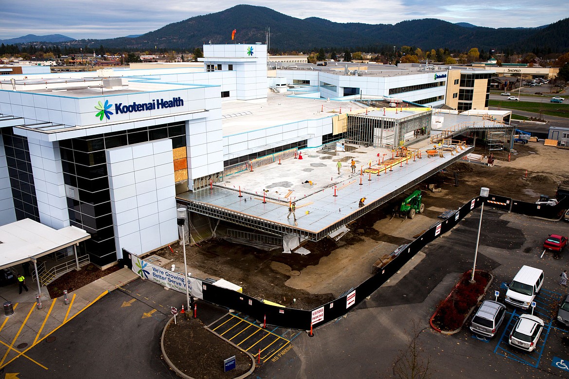 &lt;p&gt;JAKE PARRISH/Press&lt;/p&gt;&lt;p&gt;The exterior of the 7,000 square foot, $45.2 million dollar expansion to the emergency department at Kootenai Health is under construction on Nov. 2, 2016. The new entrance will feature a new ambulance drop-off area and waiting room.&lt;/p&gt;