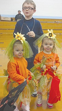 &lt;p&gt;Left to right: Paige Steinebach, Ashton Losleben and Payton Steinebach at K. William Harvey Elementary School's Harvest Fest in Ronan.&lt;/p&gt;