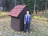 Scout crafts bat houses for Glacier