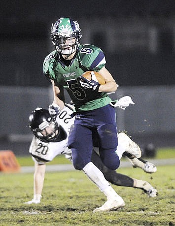 &lt;p&gt;Glacier&#146;s Devin Cochran heads for the end zone in the third quarter. The touchdown reception was called back on a penalty. (Aaric Bryan/Daily Inter Lake)&lt;/p&gt;