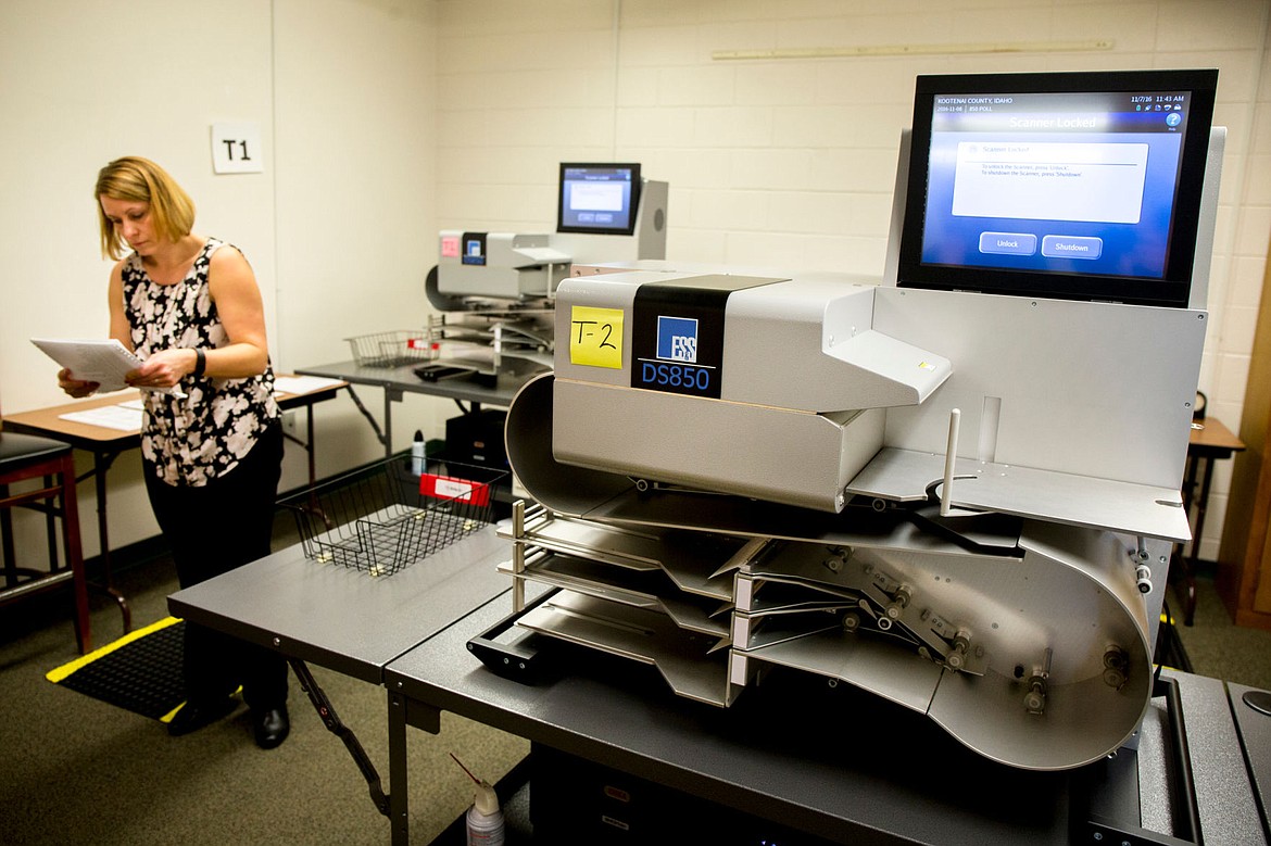 &lt;p&gt;Carrie Phillips, Kootenai County elections manager, stands next to the office&#146;s DS850 ballot tabulators, or ballot reading machines, on Monday at the elections office. The machine processed a test ballot without a hitch Monday.&lt;/p&gt;