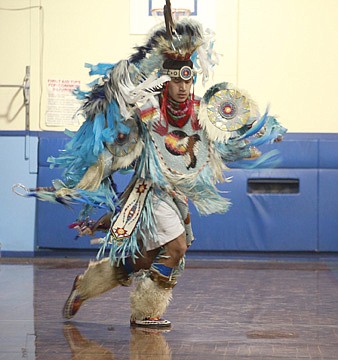 &lt;p&gt;Albert Plant III gave a Fancy Dance demonstration for students.&lt;/p&gt;