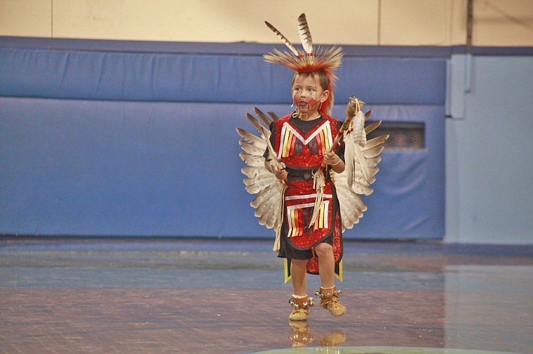 &lt;p&gt;Preston Tagen demonstrates a traditional dance in his regalia. Elders wear this style of dress to symbolize honor and respect.&lt;/p&gt;
&lt;p&gt;&#160;&lt;/p&gt;