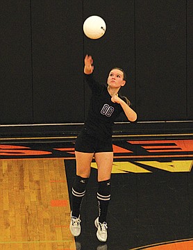 &lt;p class=&quot;p1&quot;&gt;Emyli Gillingham powers a serve towards the Lady Trojans&#146; defense last Thursday in Ronan.&lt;/p&gt;