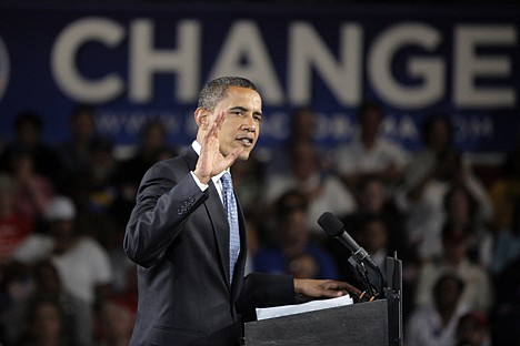 &lt;p&gt;Then-Democratic presidential candidate, Sen. Barack Obama, D-Ill., campaigns in October 2008 at the Seagate Convention Centre in Toledo, Ohio.&lt;/p&gt;