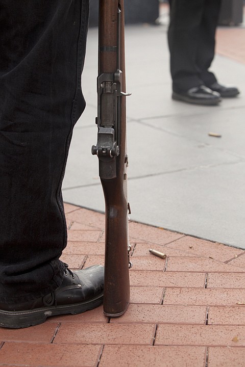 &lt;p&gt;Rifle casings lay on the ground after the United Veterans gave
their rifle salute at the Veterans Day ceremony at Depot Park in
Kalispell Friday morning.&lt;/p&gt;