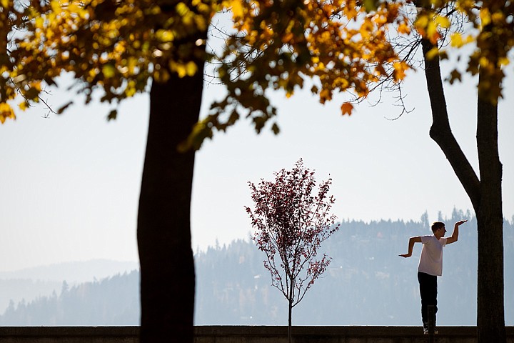 &lt;p&gt;SHAWN GUST/Press Josh Blakley strikes an Egyptian pose Wednesday at Coeur d'Alene City Park. Blakley was enjoying a sunny November morning with his brother and a friend while performing parkour, a type of freerunning where the athlete traverses urban elements as effeciently as possible.&lt;/p&gt;