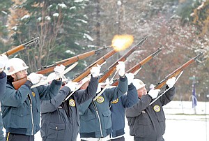 &lt;p&gt;American Legion Post 97 honor guard with muzzle flash by William Swagger Jr.&lt;/p&gt;