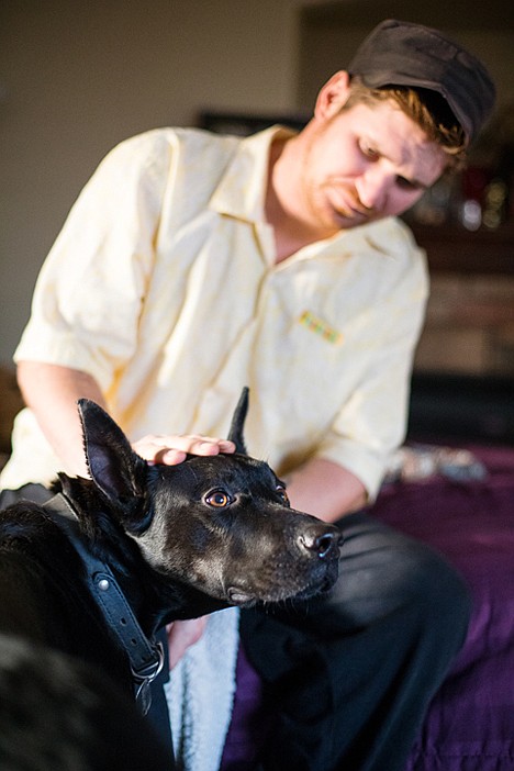 &lt;p&gt;Jeffrey Groat was reunited with his teacup great dane Burke Saturday morning after the dog fled his home following the accident where a vehicle crashed through his home Thursday evening.&lt;/p&gt;