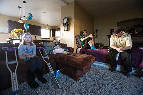 &lt;p&gt;Jeffrey Groat, far right, and Sherri Bloom listen as Lyra Vonk, 10, recounts the story of a vehicle crashing through Groat&#146;s home last week.&lt;/p&gt;